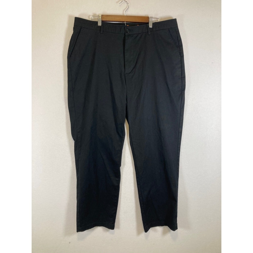 Business Casual Architect Mens 40 Black Active Flex‎ Classic Fit Chino Pants